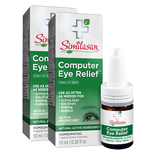 Similasan Computer Eye Relief Eye Drops, 2 Count