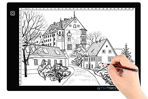 A4 Ultra-thin Portable LED Light Box Tracer USB Power Cable Dimmable Brightness LED Artcraft Tracing Light Pad for Artists Drawing Sketching Animation Stencilling X-rayViewing