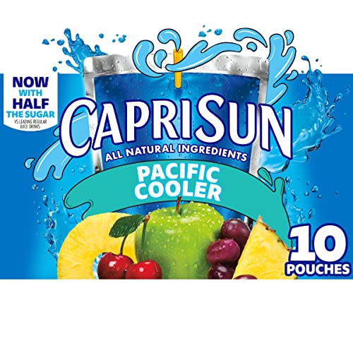 Capri Sun Pacific Cooler Mixed Fruit Flavored Juice Drink Blend, 10 ct Box, 6 fl oz Pouches