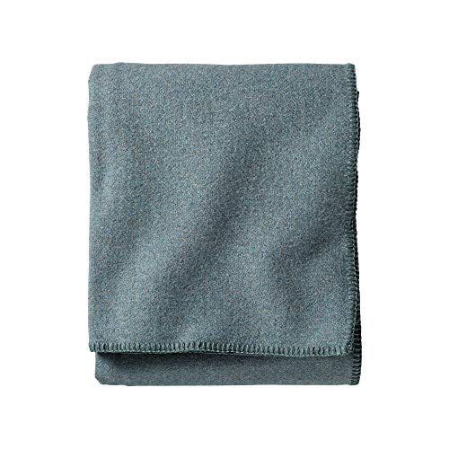 Pendleton, Eco-Wise Washable Wool Blanket, Shale Blue, King