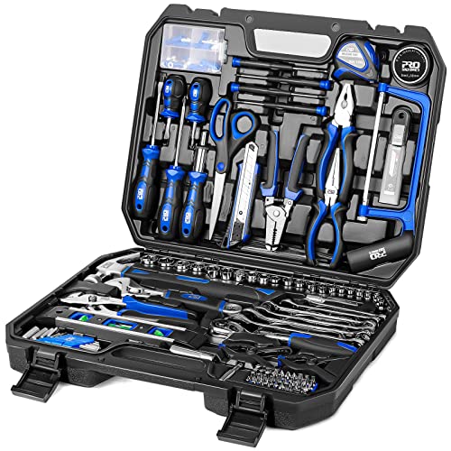 Prostormer 210-Piece Household Hand Tool Set, Complete General Home Repair and Automotive Tool Kit with Portable Storage Case, All Purpose Tool Box Kit for Men and Women