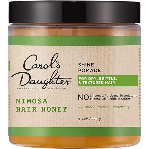 Carol's Daughter Mimosa Hair Honey Shine Pomade for Textured and Curly Hair - with Shea Butter & Rosemary Oil, 8 fl oz