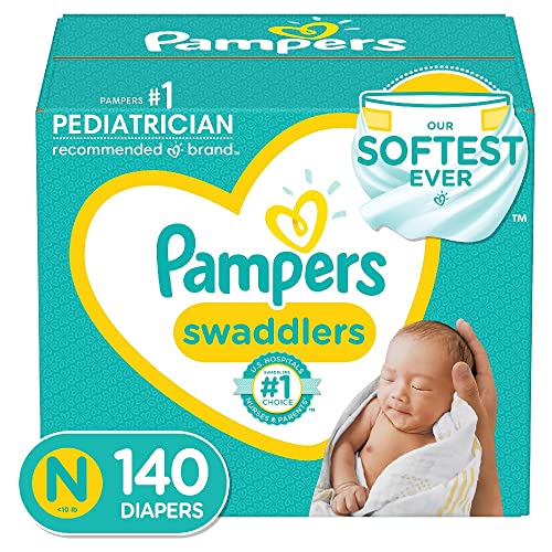 Pampers Swaddlers Newborn Diapers Size 0 140 Count