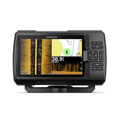 Garmin Striker 7SV with Transducer, 7' GPS Fishfinder with Chirp Traditional, ClearVu and SideVu Scanning Sonar Transducer and Built in Quickdraw Contours Mapping Software, 7 inches (010-01874-00)