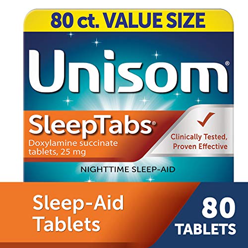 Unisom SleepTabs, Nighttime Sleep-aid, Doxylamine Succinate, 80 Tablets