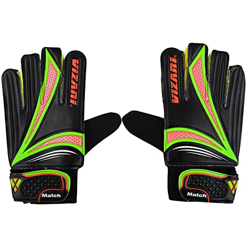 Vizari Junior Goalkeeper Glove | Soccer Gloves for Kids | Youth Soccer Goalie Gloves | Black/Orange/Green 4