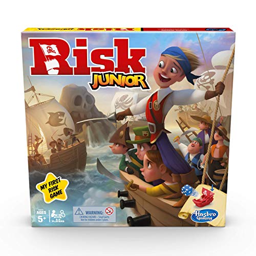 Hasbro Gaming Risk Junior Game, Strategy Board Game, Pirate Themed Game,One Colour,Ages 5 and Up