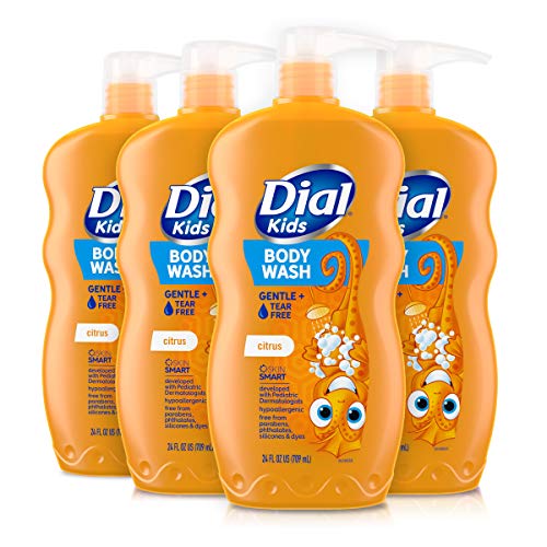 Dial Kids Body Wash, Citrus, 24 fl oz (Pack of 4)