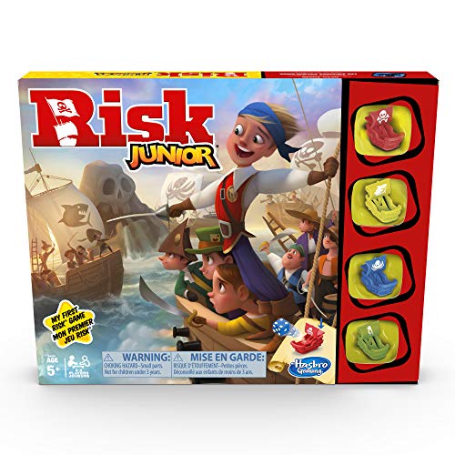 Hasbro Gaming Risk Junior : Strategy Board Game; A Kid's Intro to The Classic Game for Ages 5 and Up; Pirate Themed (Amazon Exclusive)