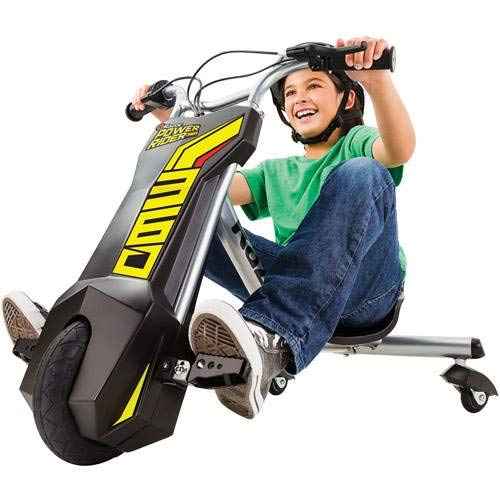 Razor PowerRider 360 for Kids Ages 8+ - Electric Tricycle, Up to 9 mph, Welded Steel Fork, 12V Powered Ride-On, For Riders up to 120 lbs