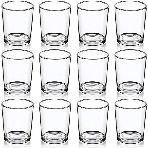 DARJEN Votive Candle Holders Set of 12 - Glass Votives Holder - Clear Tealight Candle Holder Bulk,Floating Candles Holder for Table Centerpieces & Wedding Decor