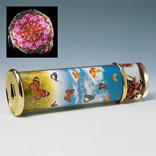 Bits and Pieces - Colorful Butterfly Kaleidoscope Gift - Dazzling Toy Creates Ever Changing Scene