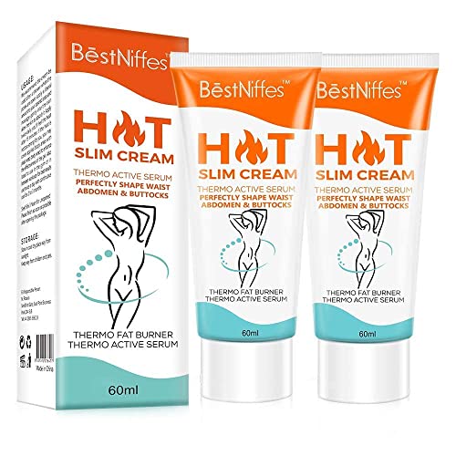 Hot Cream,（2Pack）Fat Burner Sweat Cream,Slimming Cream,Cellulite Treatment Weight Loss Cream Belly Fat Burner For Women and Men (2Pack)