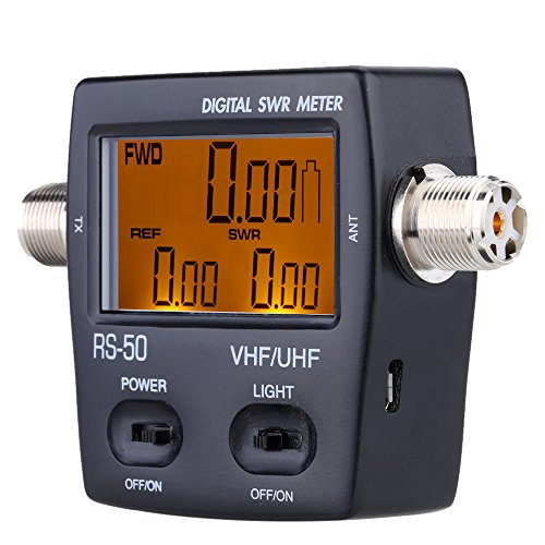 Youmei RS-50 Digital SWR/Watt Meter VHF/UHF 125-525MHz 120W for Two-Way Radio