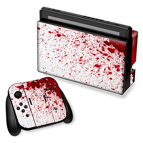 IT'S A SKIN Wrap Compatible with Nintendo Switch (R) and Controller - Decals Vinyl Stickers Overlay - Blood Splatter Dexter