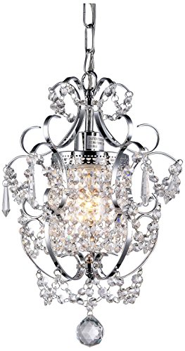 Whse of Tiffany RL4025 Jess Crystal Chandelier, 1 11' x 15', Chrome