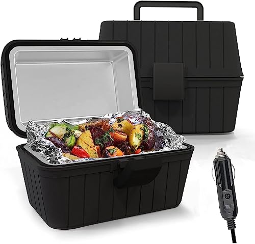 Zone Tech Heating Lunch Box | Premium Quality Electric Food Warmer Lunch Box | 12 Volt Portable Insulated Electric Lunch Box Perfect For Camping, Picnics, On-site Job, Office