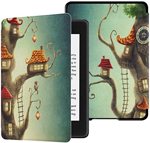 QIYI Case Fits Kindle Paperwhite 10th Generation 2018 Released eBook Reader Covers Smart Accessories Covers PU Leather Cases for Kindle Paperwhite - Halloween
