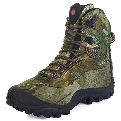 Manfen Women's Hiking Boots Lightweight Waterproof Hunting Boots, Ankle Support, High-Traction Grip, Camo, 11