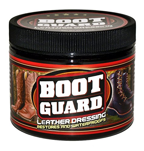 Boot Guard Leather Dressing: Restores and Conditions Leather Boots, Shoes, Automotive Interiors, Jackets, Saddles, Unscented, 5 Ounce Jar