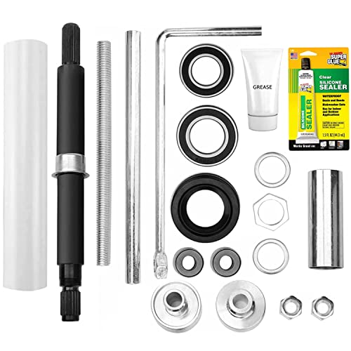 OCTOPUS W10435302 & 2119011 EA3503261 Washer Bearings, Shaft & Tool Kit Compatible Most Front Load Washers Tub Bearing & Seal Kit Washer Shaft & Bearing Kit W10435302 2119011 EA3503261 – 19Pc Kit