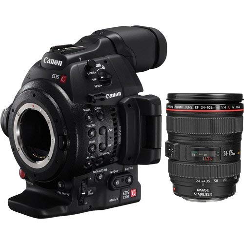 Canon EOS C100 Mark II Cinema EOS Camera with EF 24-105mm f/4L Lens - International Version (No Warranty)