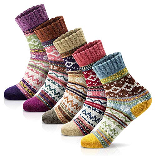 Women Socks Winter - Gifts for Women - Warm Thick Soft Wool Socks Christmas Gifts Socks Cozy Crew Socks