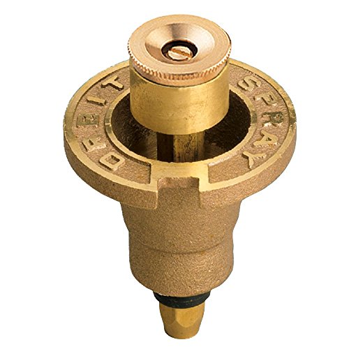 Orbit 54072 Brass Pop-Up Flush Head Sprinkler with Quarter Pattern Spray Nozzle