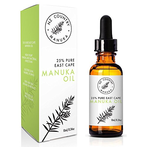 NZ Country 25% Manuka Healing Oil Stronger than Tea Tree 10ml Best Treatment for Acne, Irritated Skin, Naturally Fights Infections