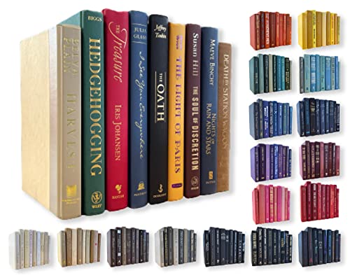 Real Books by Color for Decor | Choose your Colors | Used Hardcover Books | Perfect for Office or Home Décor, Interior Design, Wedding Display, Stage and Set Props, or Instant Library