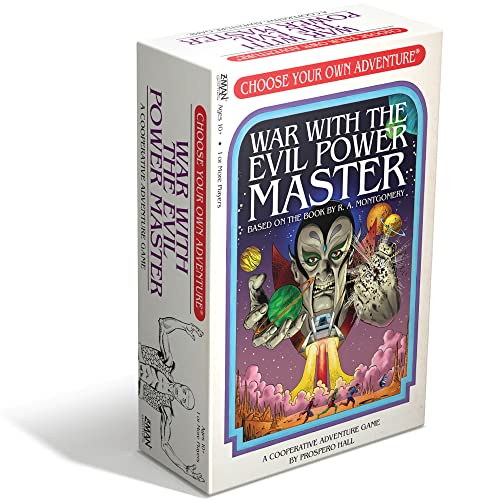 Choose Your Own Adventure War with the Evil Power Master Board Game | Cooperative Adventure Game for Adults and Kids | Ages 10+ | 1+ Players | Average Playtime 1+ Hours | Made by Z-Man Games