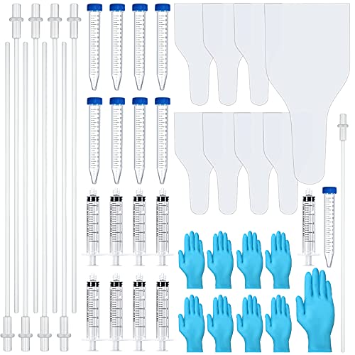 Weewooday 8 Set/ 40 Pieces AI Artificial Insemination Dog Breeding Kit Artificially Inseminate Dog Kit Disposable Canine Artificial Insemination Cones Dog Semen Collection Bag for Dog Pet