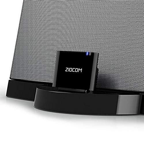 ZIOCOM [Upgrade] 30 Pin Bluetooth Adapter Audio Receiver for Bose iPod iPhone SoundDock and Other 30 Pin Dock Speakers, Upgrade Old SoundDock with 30 Pin Connector, Not for Any Cars or Motorcycles