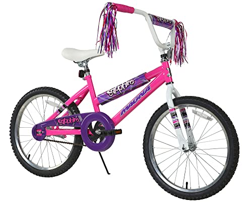 Dynacraft 8109-25ZTJ Girls Sapphire Magna Bike, Silver / Pink, 20'