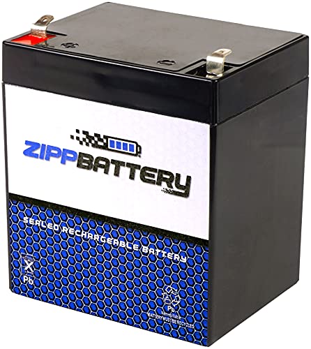 Zipp Battery 12V 4.5AH SLA Rechargeable Replacement Battery for UPS Back UP, Electric Scooter, Pool Toy, Sound System, Golf Cart, and More: 3.54 x 2.76 x 3.98, T1 Terminal