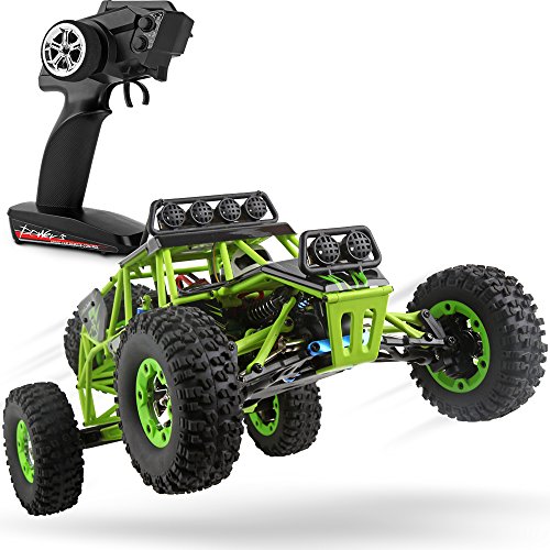 WLtoys RC Cars 1/12 Scale 2.4G 4WD High Speed Electric All Terrain Off-Road Rock Crawler Climbing Buggy RTR for Kids and Adults