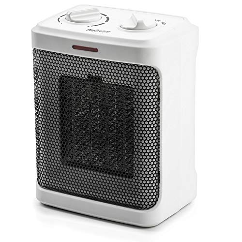 Pro Breeze Space Heater – 1500W Electric Heater with 3 Operating Modes and Adjustable Thermostat - Room Heater for Bedroom, Home, Office and Under Desk - White