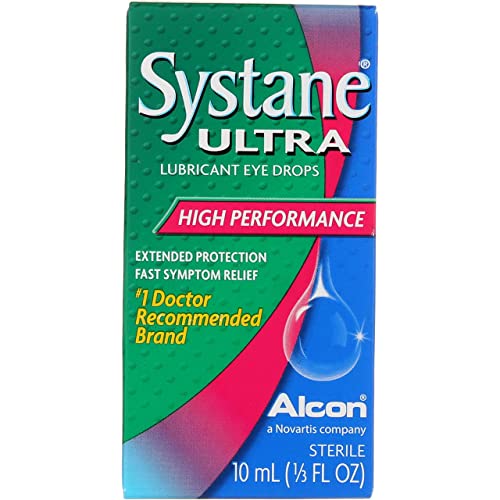 Systane Ultra Eye Drops Lubricant High Performance, 0.33 FL OZ., 10mL- 3pk