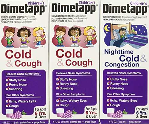 Children's Dimetapp Cold & Cough/Congestion 2 pack + Day/Night Value 1 Pack