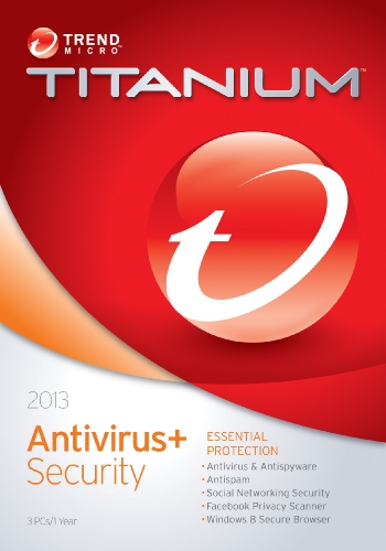 Trend Micro Titanium Anti-Virus 2013 (3-Users) [Old Version]