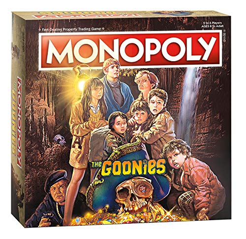 Monopoly The Goonies | Based on The 80s Adventure Classic Film | Collectible Monopoly Game Featuring Familiar Locations and Iconic Moments