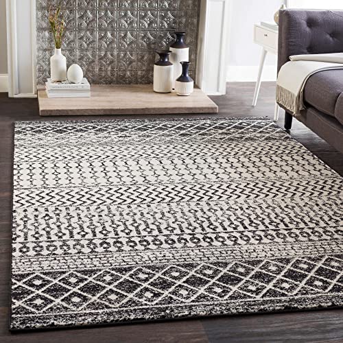 Artistic Weavers Chester Boho Moroccan Area Rug,5'3' x 7'6',Black