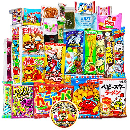 Japanese snacks assortment 30pcs , full of dagashi. 'SHOGUN'