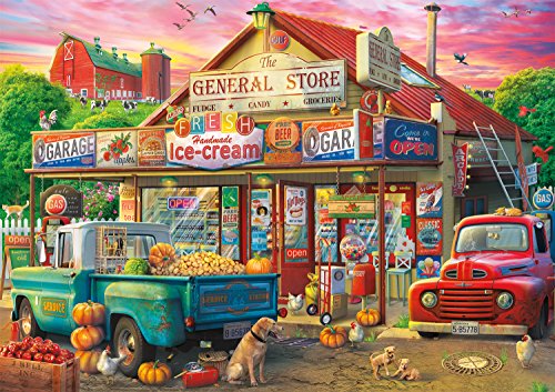 Buffalo Games - Country Store - 500 Piece Jigsaw Puzzle Multicolor, 21.25'L X 15'W